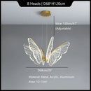 GobekUsa Butterfly Modern Pendant Chandelier for Living Room and Dining Area