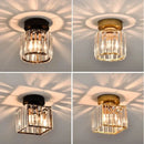 GobekUsa Crystal Glass LED Chandelier for Modern Living, Study, and Aisle Lighting