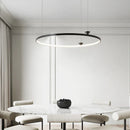 GobekUsa Circular All-Copper Italian Style LED Pendant Lamp for Living Room and Bedroom