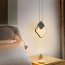 GobekUsa Geometric LED Pendant Lights for Living Room Bedroom Kitchen, Modern Hanging Lamps for Decor