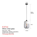 GobekUsa Black Glass Pendant Lights: Modern Nordic Chandelier for Dining Room, Kitchen, Bedroom, and Restaurant