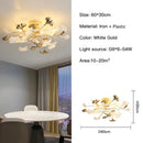 GobekUsa Ginkgo Leaf Pendant Chandelier for Nordic Romantic Living Room Decor