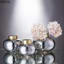GobekUsa Glass Vase Desk Decoration Modern Floral Vases Room Decor Astral Bouquet
