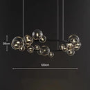 GobekUsa Glass Ball Pendant Chandelier for Kitchen Dining Living Room