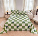 GobekUsa Cartoon Printed Cotton Bedspread | Queen King | Durable Coarse Cloth | All Seasons