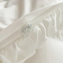 GobekUsa Lace Ruffle Princess Bedding Set with Bed Skirt & Pillowcases