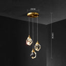 GobekUsa Elegant Crystal Chandelier for Living Room & Staircase Lighting