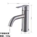 GobekUsa Black Stainless Steel Bathroom Faucet Basin Mixer for Hot and Cold Water