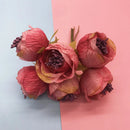 GobekUsa 200pcs Mixed Rose Red Flower Cherry Stamen Berries Bundle for DIY Decor