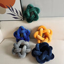 GobekUsa Knot Blue Star Ball Pillow Set | Handmade Soft Cushions for Home Office