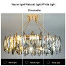 GobekUsa Crystal Chandelier Light: Modern LED Pendant Lamp for Bedroom & Living Room.