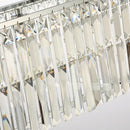 GobekUsa Crystal Chandelier: Modern Rectangular Lighting for Living Room, Dining Room, Bar