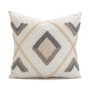 GobekUsa Boho Loop Tufted Tassel Pillow Cover - Ethnic Embroidered Decorative Cushion