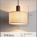 GobekUsa Cream Wabi-sabi Chandelier Lamp Retro Japanese-style Bedroom Decor Lighting