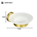 GobekUsa Brushed Gold Bathroom Set: Towel Bar, Toilet Paper Holder, Hook - Wall Mount Kit