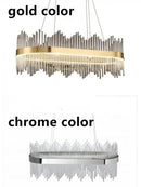 GobekUsa Crystal Chandelier Pendant Light Modern Luxury Dining Room Bedroom Lamp
