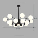 GobekUsa Glass Ball Pendant Lights Modern Nordic Chandelier LED Living Room Decor