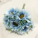 GobekUsa Blue Flower Cherry Stamen Berries Bundle for DIY Christmas Wedding Decor