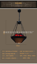 GobekUsa Industrial Pendant Light: Retro American Style Chandelier for Dining Room and Restaurant