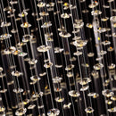 GobekUsa Crystal Column Chandelier: Modern Living Room Lighting