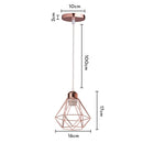 GobekUsa Iron Frame Pendant Chandelier for Modern Indoor Lighting