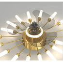 GobekUsa 2023 Modern Chandelier Ceiling Fan Lights for Living Room Bedroom Upscale Decor