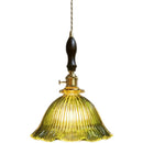 GobekUsa Japanese Style Green Glass LED Pendant Chandelier for Home Decor