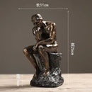 Abstract Gold Resin Statue Handicraft for Living Room, Office Desk Decor - GobekUsa
