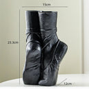 GobekUsa Ballet Shoes Vase: Realistic Dancer Portrait Sculpture for Home Decoration