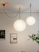 GobekUsa Akari Noguchi LED Pendant Lights Wabi-sabi Round Ball Design for Living Room