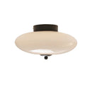 GobekUsa Cream White Glass Ceiling Lamp | LED Bauhaus Dining Room Decor