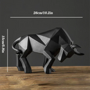 GobekUsa Bull Bison Sculpture Abstract Animal Figurine Decor Ornaments for Home and Office