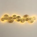 GobekUsa Lotus Leaf Copper Wall Lamp LED Light for Home Decor