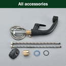 GobekUsa Black Lift Basin Faucet with Pull Out Sprayer for Bathroom Sink - Dual Nozzle
