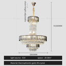 GobekUsa Crystal Chandelier: Postmodern Multi-layer Luxury for Living Room, Hotel Lobby, and Villa