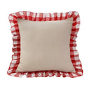 GobekUsa Christmas Bow Patchwork Velvet Pillow Cover Set for Festive Home Decor