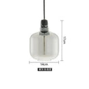 GobekUsa Industrial Stained Glass Pendant Lamp LED Hanging Lights for Dining & Living Room