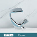 GobekUsa Black Brass Basin Faucet - Cold & Hot Waterfall Sink Tap