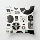 GobekUsa Black Camera Print Retro Cushion Cover for Home Sofa Chair