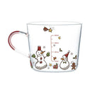 GobekUsa 500ml Glass Mug with Handle and Scale for Breakfast Milk at Home or Office