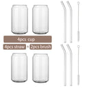 GobekUsa Glass Cup Set with Bamboo Lid: Bubble Tea, Coffee, Wine, Milk Tea Mug.