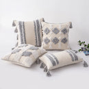 GobekUsa Boho Morocco Tufted Tassel Cushion Cover for Modern Home Decor