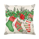 GobekUsa Christmas Snow Elk Pillow Cover for Festive Home Decor