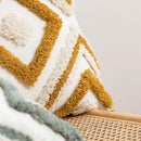 GobekUsa Geometric Embroidery Boho Cushion Cover Sofa Decorative Pillowcase Canvas Cotton