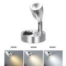 GobekUsa LED Spot Reading Light 2pcs DC12V 3W 6000K Cold White for RV Caravan Camp Boat