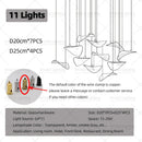 Nordic Lotus Leaf Art Glass Pendant Light