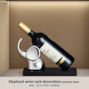 GobekUsa Elephant Wine Rack Table Ornament Home Decor Sculpture Craft Art