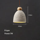 GobekUsa Concrete Ceiling Hanging Pendant Chandelier for Bedroom, Restaurant, and Bar