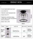 GobekUsa Crystal LED Ceiling Light Modern Home Decor Fixture for Living Room Kitchen Hallway