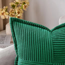 GobekUsa Corduroy & Boho Striped Pillow Covers - Broadside Decorative Throw Pillow Case
